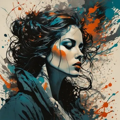 fashion illustration,boho art,paint strokes,art painting,watercolor paint strokes,thick paint strokes,painted lady,fantasy art,world digital painting,painter,illustrator,brushstroke,mystical portrait of a girl,fashion vector,italian painter,artist color,woman thinking,colorful background,fineart,digital art,Photography,General,Fantasy