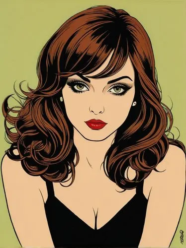 spiegle,pop art style,pop art woman,cool pop art,pop art girl,fujiko,Illustration,Vector,Vector 14