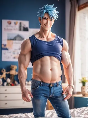 edge muscle,2d,goku,my hero academia,cosplay image,son goku,muscle man,naruto,jin deui,vegeta,trunks,anime boy,cosplay,takikomi gohan,tangelo,sakana,muscle angle,anime 3d,cosplayer,muscle,Illustration,Vector,Vector 17