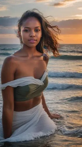 beach background,marshallese,polynesian girl,the sea maid,african american woman,moana