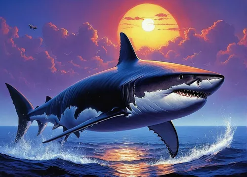 great white shark,requiem shark,shark,jaws,orca,killer whale,bull shark,marine reptile,tiger shark,marine animal,sharks,cetacea,sea animal,ocean background,vector image,background images,dolphin background,god of the sea,wall,3d background,Conceptual Art,Sci-Fi,Sci-Fi 21