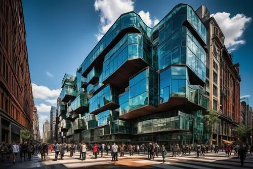 glass facade,heatherwick,glass facades,morphosis,glass building,bjarke,libeskind,rmit,ocad,gensler,fearnley,urbis,adjaye,kimmelman,mvrdv,structural glass,broadgate,andaz,cubic house,deansgate,Photography,Black and white photography,Black and White Photography 01