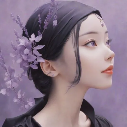 huayi,lilac blossom,zuoying,maiko,yifei,hanqiong,xiuqiong,violet head elf,veil purple,mizuhara,geiko,jingqian,sanxia,yingjie,daqian,xiaofei,qianfei,fantasy portrait,xiaohui,xuebing