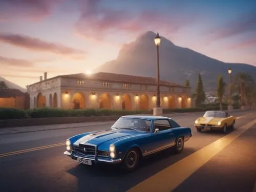 classic car and palm trees,300 sl,riviera,classic cars,vignale,american classic cars,converium,delahaye,mercedes-benz 300 sl,mercedes 190 sl,mercedes benz 190 sl,sapienza,daimlers,vintage cars,classic