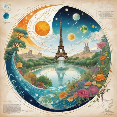 paris clip art,universal exhibition of paris,ecosphere,terraformed,little world,terrestrial globe,little planet,world clock,universelle,cd cover,voyages,rainbow world map,ecotopia,smallworld,flammarion,world travel,french digital background,planisphere,worldtravel,monde,Unique,Design,Character Design