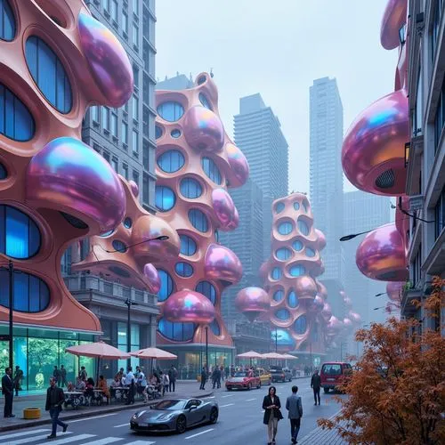 futuristic architecture,futuristic landscape,mvrdv,futuristic art museum,fantasy city,ecotopia,arcology,cybercity,biomorphic,cybertown,microdistrict,urban design,futureworld,chengdu,futuristic,ocad,futurist,biopsys,sanlitun,guangzhou