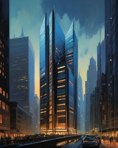 skyscraper,skyscrapers,the skyscraper,supertall,futuristic architecture,cybercity,cityscape,oscorp,metropolis,skyscraping,urbis,skylstad,glass building,skyscraper town,megacorporation,skycraper,urban towers,schuitema,lexcorp,cybertown,Conceptual Art,Oil color,Oil Color 04