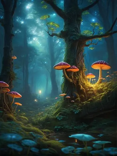 mushroom landscape,forest mushrooms,toadstools,fairy forest,forest mushroom,umbrella mushrooms,mushrooms,mushroom island,edible mushrooms,fungi,club mushroom,tree mushroom,enchanted forest,elven forest,toadstool,witches boletus,agaric,fairytale forest,fantasy landscape,forest floor,Art,Classical Oil Painting,Classical Oil Painting 10