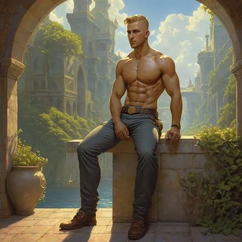 gardener,man on a bench,male elf,romantic portrait,fantasy portrait,mechanic,portrait background,male character,dane axe,male model,male poses for drawing,fantasy picture,ken,valentin,konstantin bow,farmer in the woods,meteora,park bench,ryan navion,car mechanic,Illustration,Realistic Fantasy,Realistic Fantasy 44