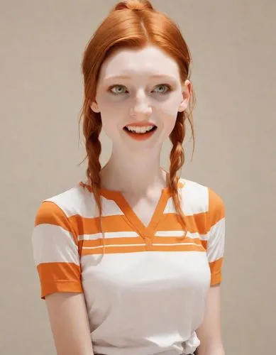 ginger rodgers,pippi longstocking,gingerman,redhead doll,gingerbread girl,cgi,maci,realdoll,a wax dummy,orange,greta oto,porcelaine,nora,pat,vada,bindi,madeleine,ginger,pumuckl,cinnamon girl,Digital Art,Flat Papercut