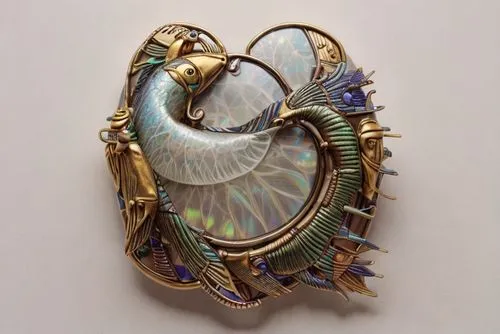 chambered nautilus,deep sea nautilus,nautilus,brooch,ornate pocket watch,art deco ornament,door knocker,art nouveau,art nouveau frame,sconce,art nouveau design,enamelled,sea raven,art nouveau frames,glass ornament,ammonite,decorative fan,scarab,venetian mask,abalone