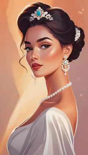 lumidee,bridal,the bride,indian bride,bride,jasmine,Illustration,Vector,Vector 01