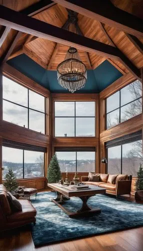 the cabin in the mountains,family room,sunroom,modern living room,living room,beautiful home,livingroom,house in the mountains,luxury home interior,great room,house in mountains,alpine style,chalet,glass roof,pool house,log cabin,sitting room,coziness,wooden beams,log home,Illustration,Vector,Vector 10