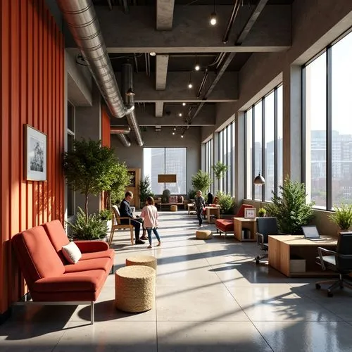 daylighting,modern office,offices,lofts,loft,3d rendering,atriums,bureaux,meeting room,conference room,working space,creative office,roof garden,office buildings,headquaters,blur office background,bridgepoint,gensler,company headquarters,business centre