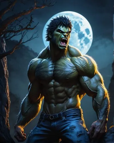 werewolve,werewolf,hulking,incredible hulk,halk,wolfman,lycanthrope,werewolves,wolverine,blanka,shadowpact,halloween frankenstein,lycanthropy,hulked,lycanthropes,minion hulk,outworld,orcish,werwolf,orcs,Conceptual Art,Fantasy,Fantasy 03