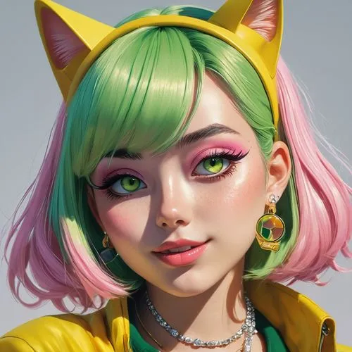 sonika,irabu,marji,chryste,neko,fantasy portrait,cat vector,kitsune,lum,digital painting,vector girl,cindy,vi,bjd,jinx,kitta,girl portrait,felos,kii,xiaolu,Conceptual Art,Fantasy,Fantasy 20