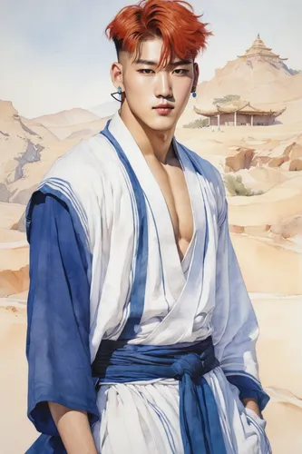 tao,tan chen chen,baozi,choi kwang-do,taekkyeon,korean history,korean culture,chen,haidong gumdo,desert background,yeonsan hong,kimchijeon,guk,kai,world digital painting,korean won,greek god,songpyeon,gobi,jeongol,Illustration,Paper based,Paper Based 23