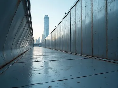 Modern galvanized steel, industrial background, metallic sheen, reflective surface, urban setting, cityscape, skyscraper, minimalist architecture, clean lines, sleek design, silver-gray color tone, ru