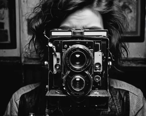 camerist,twin lens reflex,vintage camera,agfa isolette,analog camera,filmmaker,agfa,a girl with a camera,leica,photo-camera,twin-lens reflex,ambrotype,rangefinder,cinematographer,photographers head,zenit et,old camera,box camera,camera photographer,camera,Illustration,Vector,Vector 06