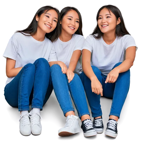 eurasians,minimis,grandnieces,granddaughters,nieces,jeans background,gapkids,triplicate,young women,hygienists,portrait background,girl on a white background,multiplicity,adolescentes,filipinas,white background,tripling,teenyboppers,haplotypes,midteens,Conceptual Art,Daily,Daily 10