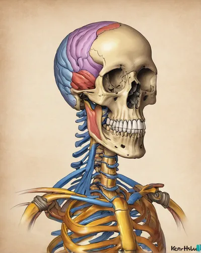 medical illustration,anatomical,cervical spine,human anatomy,medical imaging,anatomy,skeletal structure,human body anatomy,skull illustration,cervical,x-ray of the jaw,rmuscles,vintage skeleton,scull,human skull,the human body,medical radiography,human skeleton,sacral,rotator cuff,Illustration,Retro,Retro 22