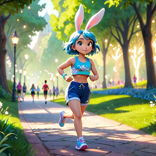 running,female runner,little girl running,runner,jog,jogging,running fast,free running,marathon,to run,bunny,track,i ran,runners,bun,hare trail,finish line,determination,half-marathon,racewalking,Anime,Anime,Cartoon