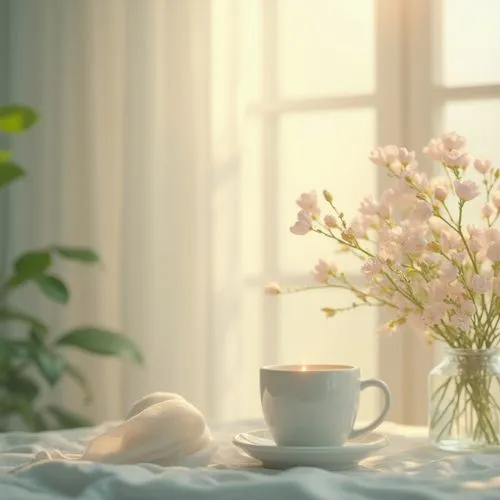 morning light,spring morning,flower tea,blooming tea,tea flowers,morning glories,ikebana,flower background,scented tea,tea zen,morning sun,teacup arrangement,windowsill,giaimo,chrysanthemum tea,vintage flowers,coffee background,flower blanket,violet evergarden,paper flower background,Photography,General,Realistic