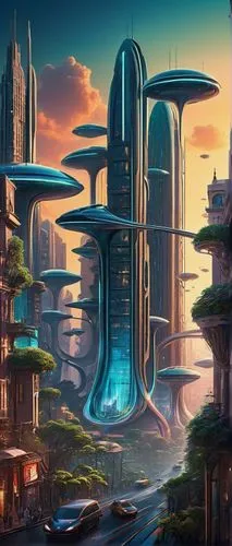 futuristic landscape,arcology,futuristic architecture,areopolis,ordos,cybercity,coruscant,ancient city,cyberia,sedensky,citadels,homeworlds,futuristic,scifi,cybertown,fantasy city,cardassia,skyterra,alien world,ecotopia,Art,Artistic Painting,Artistic Painting 20