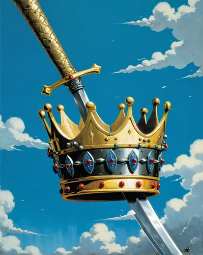 king sword,king crown,crown render,swedish crown,royal crown,the crown,excalibur,golden crown,crown,imperial crown,the ruler,king caudata,crown of the place,the czech crown,king arthur,gold crown,king ortler,coronet,monarchy,sword,Illustration,Japanese style,Japanese Style 14