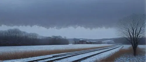 winter landscape,snow landscape,sternfeld,spoor,frozen tears on railway,long-distance train,Conceptual Art,Daily,Daily 30