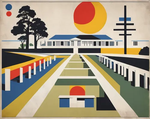 travel poster,mondrian,railway crossing,queensland rail,hollywood metro station,skytrain,art deco border,railroad crossing,art deco,tram road,early train,memphis shapes,railroad,metro station,railroad station,train way,espoo,trains,boulevard,yellow line,Art,Artistic Painting,Artistic Painting 43