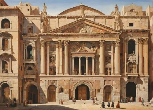 palermo,celsus library,diocletian,siracusa,valletta,trapani,pontificio,athens art school,noto,barberini,canaletto,palazzo barberini,cagliari,facade painting,sorescu,doge's palace,soane,galerius,pinacoteca,collegiata,Art,Artistic Painting,Artistic Painting 47