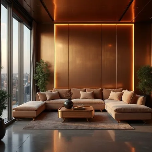 minotti,apartment lounge,livingroom,gold wall,living room,contemporary decor,modern living room,modern decor,luxe,modern minimalist lounge,mahdavi,interior modern design,penthouses,sitting room,modern room,luxury home interior,contemporary,corten steel,lounge,interior decor,Photography,General,Realistic