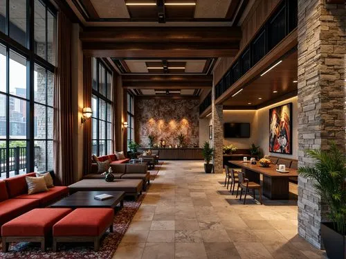 lobby,hotel lobby,nemacolin,grayhawk,foyer,starwood,harborside,heathman,marriott,tulalip,contemporary decor,lounges,breakfast room,dining room,a restaurant,fine dining restaurant,doubletree,westin,seating area,alpine restaurant