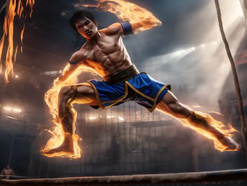 lethwei,muay thai,kickboxer,jeet kune do,siam fighter,firedancer,shaolin kung fu,wushu,goku,human torch,combat sport,savate,striking combat sports,sanshou,fire dancer,stunt performer,kickboxing,mixed 