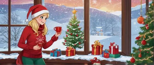 christmas banner,christmas snowy background,blonde girl with christmas gift,christmas snowflake banner,watercolor christmas background,christmasbackground,santa and girl,christmas background,christmas motif,christmas scene,christmas landscape,christmas wallpaper,winter background,christmas woman,santa claus,christmas greeting,decorate christmas tree,christmas items,knitted christmas background,christmas trailer,Unique,Design,Infographics