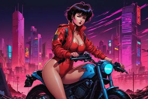 motoko,akira,cyberpunk,motorbike,biker,motorcyle,motorcycles,motorcycle,motorcyles,kaneda,nightrider,polara,motorcyling,motorcity,ride,retro girl,misato,scooters,cyberpunks,bike rider,Conceptual Art,Sci-Fi,Sci-Fi 27