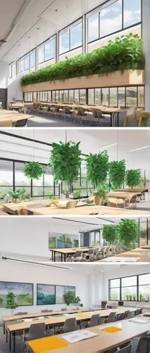 school design,renderings,3d rendering,daylighting,conference room,sky space concept,microhabitats,gensler,modern office,blur office background,shenzhen vocational college,meeting room,greentech,study room,hydroponics,desks,lecture room,saplings,cafeteria,atriums,Illustration,Abstract Fantasy,Abstract Fantasy 02