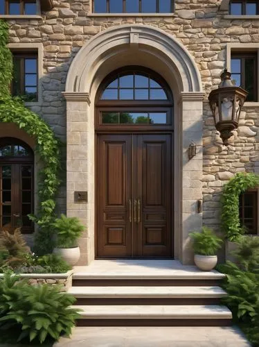 entryway,garden door,house entrance,entryways,front door,kleinburg,casabella,sandstone wall,door trim,natural stone,doors,stone gate,stonework,the threshold of the house,wooden door,doorways,3d rendering,country estate,entranceway,iron door,Art,Classical Oil Painting,Classical Oil Painting 33