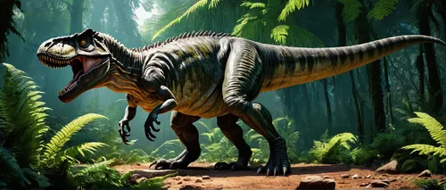 tirannosaurus,allosaurus,landmannahellir,spinosaurus,aucasaurus,tyrannosaurus,troodon,dinosaruio,reconstruction,cynorhodon,iguanidae,gorgonops,tyrannosaurus rex,leuconotopicus,philomachus pugnax,saurian,terrestrial vertebrate,pachycephalosaurus,raptor,velociraptor,Art,Classical Oil Painting,Classical Oil Painting 40