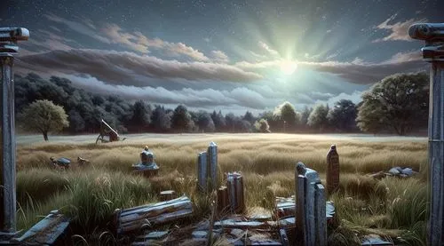 fantasy landscape,salt meadow landscape,landscape background,fantasy picture,background with stones,cartoon video game background,home landscape,silver grass,meadow landscape,rural landscape,background image,world digital painting,fence posts,virtual landscape,futuristic landscape,background screen,landscape,mirror in the meadow,fantasy art,nature landscape