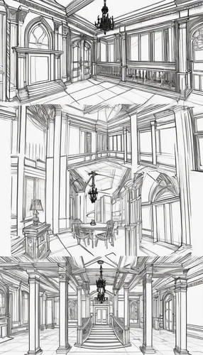 ballroom,backgrounds,ceiling construction,half frame design,interiors,ceiling,frame drawing,entablature,frame ornaments,art nouveau frames,rooms,the ceiling,art nouveau design,ornate room,ceiling fixture,wooden beams,chandelier,hall roof,mansion,balconies,Conceptual Art,Daily,Daily 35