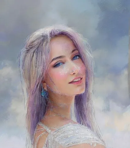 fantasy portrait,elsa,emilia,photo painting,daenerys,marzia,Common,Common,Cartoon