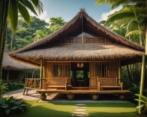 tropical house,longhouses,longhouse,javanese traditional house,palapa,stilt house,teahouse,cabana,bungalows,kunplome,polynesian,tropical island,asian architecture,anantara,tanoa,dojo,cabanas,huts,holiday villa,tropical forest,Conceptual Art,Sci-Fi,Sci-Fi 11