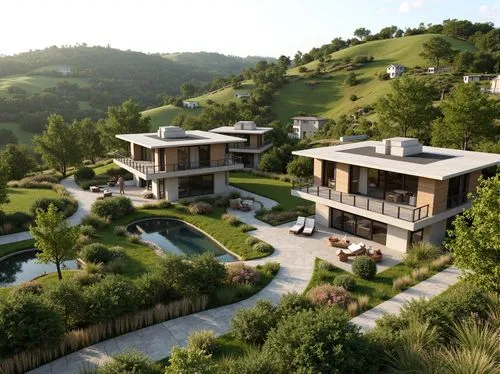 3d rendering,fresnaye,render,amanresorts,ecovillages,lefay,landscaped,luxury property,residencial,holiday villa,terraces,renders,hillside,ecovillage,renderings,provencal,dunes house,domaine,modern house,greystone