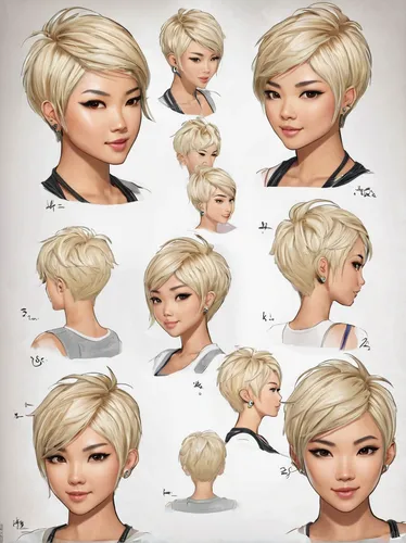 pixie-bob,pixie cut,short blond hair,asymmetric cut,artificial hair integrations,colorpoint shorthair,hairstyles,layered hair,hair shear,icon set,chignon,hime cut,hairstyle,vector images,linden blossom,bob cut,download icon,blonde woman,natural cosmetic,mohawk hairstyle,Unique,Design,Character Design