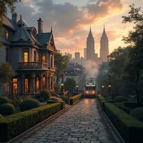 victorian,kinkade,theed,brownstones,sylvania,shanghai disney,Photography,General,Realistic