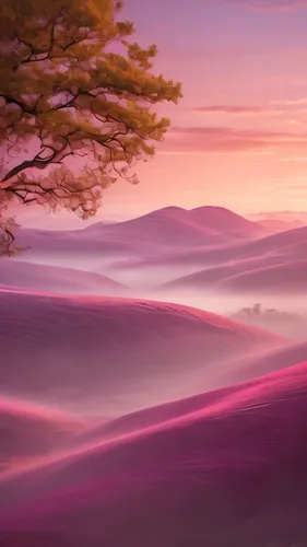 purple landscape,landscape background,dune landscape,fantasy landscape,pink sand dunes,pink dawn,world digital painting,pink grass,desert landscape,digital painting,foggy landscape,mountain sunrise,purple wallpaper,mountain landscape,dusk background,crayon background,sakura background,japanese sakura background,desert desert landscape,background vector,Photography,General,Natural