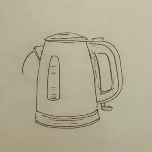 this is an outline drawing of a kettle,coffee pot,beer pitcher,kettle,wine jug,beer mug,tea pot