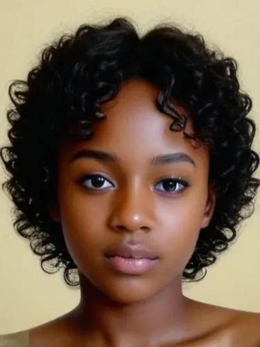 a close up of a person with dark hair,ethiopian girl,afroasiatic,afro american girls,beautiful african american women,rwandan,african american woman